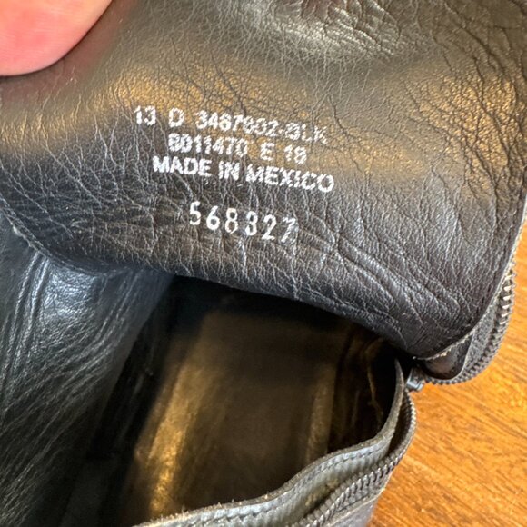 Frye antiqued black Bowery Lace Up- Mens 13 - Picture 4 of 10